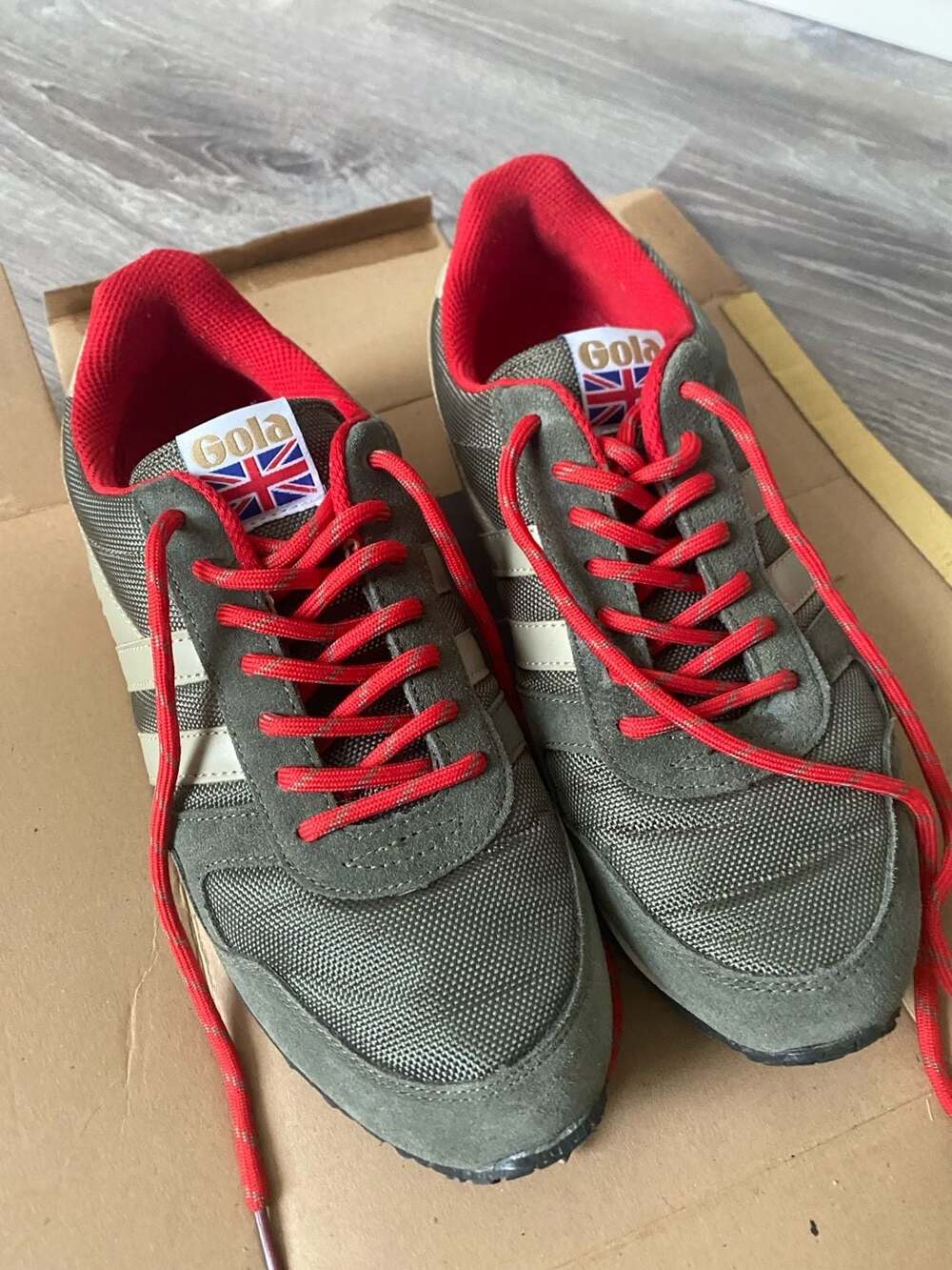 Gola Spirit Ballistic CMA696 Sneakers - Gray/Red